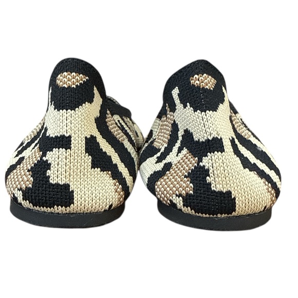 MIA Kerri Leopard Knit Pointed Toe Flats 6 Chic Rothy’s Style Office Wear - Picture 6 of 12